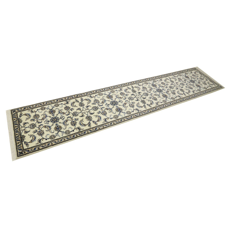 Alfombra de pasillo Alfombra persa - Nain - 378 x 80 cm - crema
