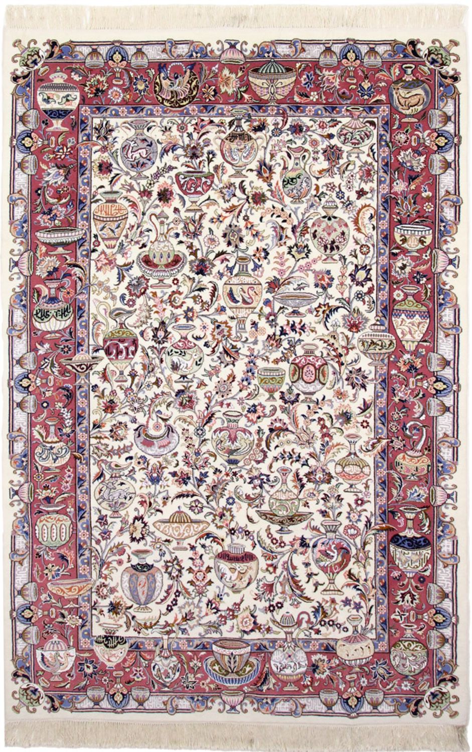 Alfombra persa - Clásica - 305 x 200 cm - crema