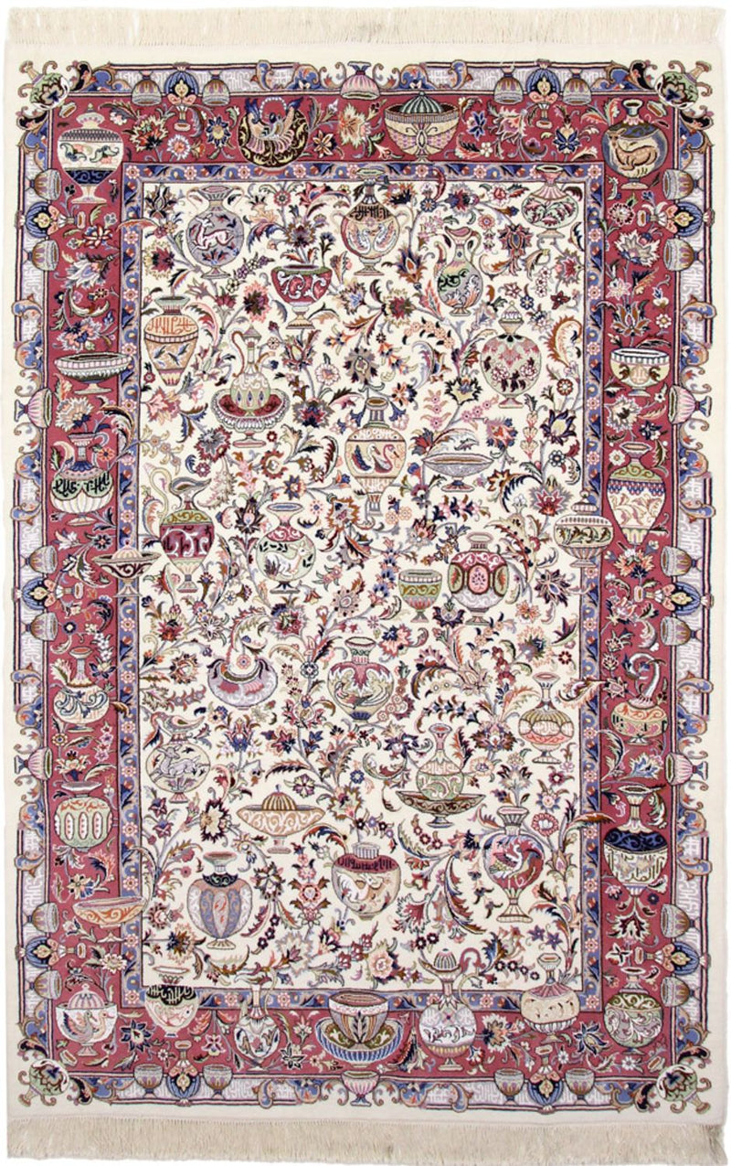 Alfombra persa - Clásica - 305 x 200 cm - crema