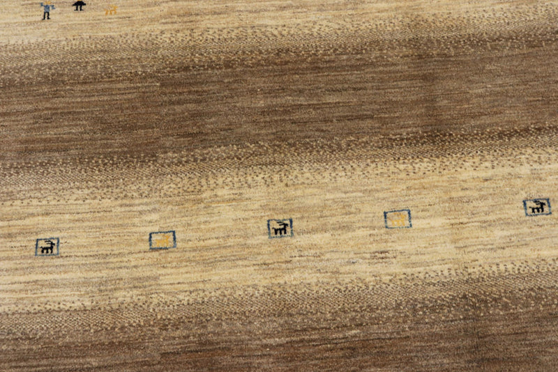 Gabbeh Teppich - Loribaft Indus - 245 x 166 cm - dunkelbeige