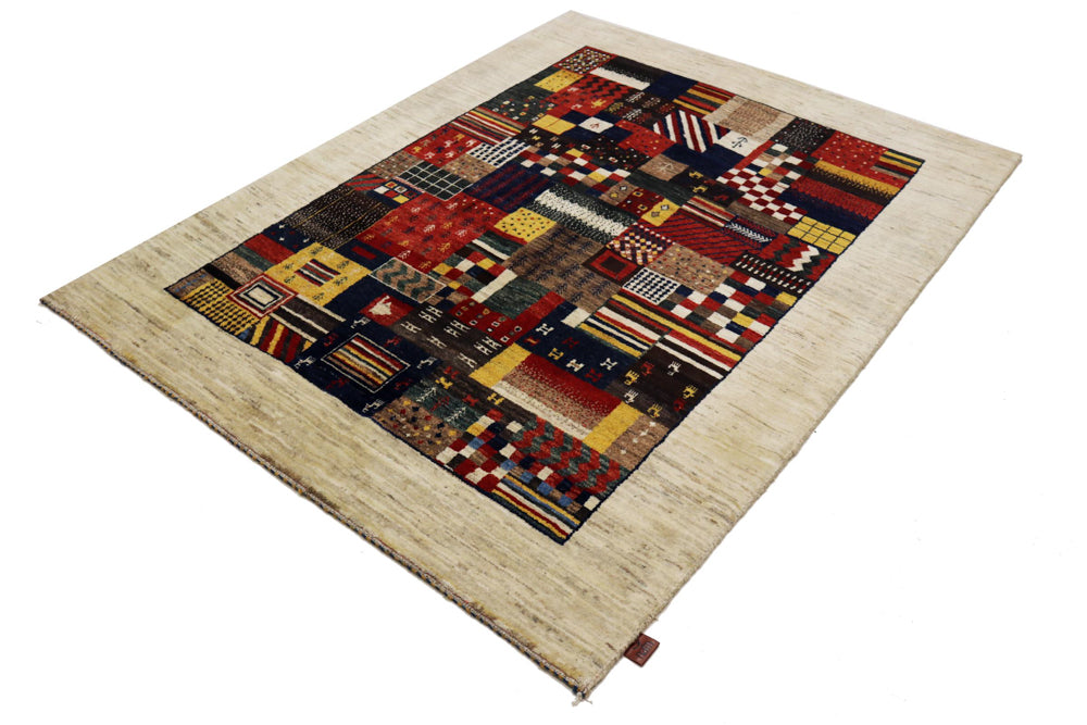 Gabbeh Teppich - Loribaft Indus - 200 x 154 cm - mehrfarbig