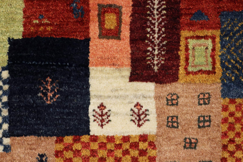 Gabbeh Teppich - Loribaft Indus - 127 x 85 cm - mehrfarbig