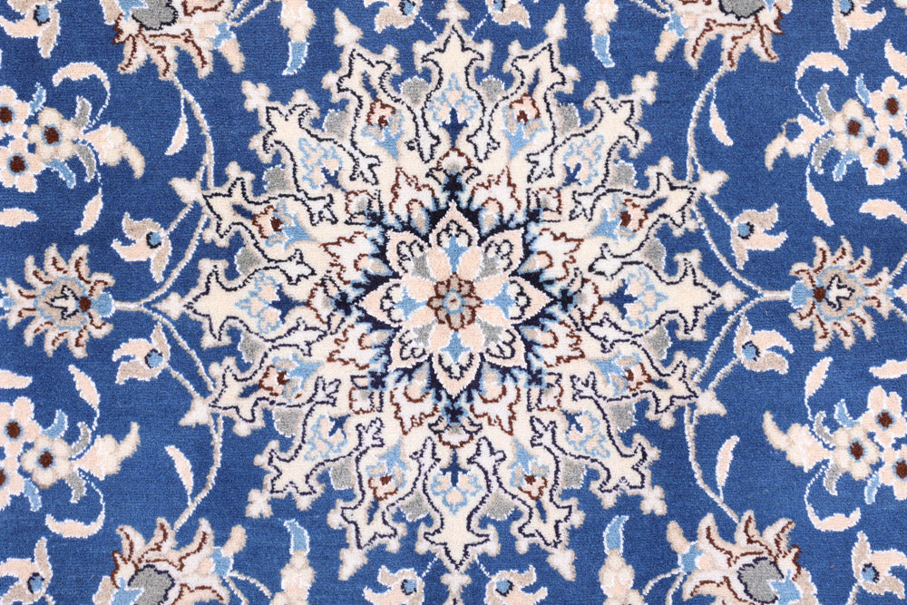 Perserteppich - Nain - 203 x 147 cm - blau