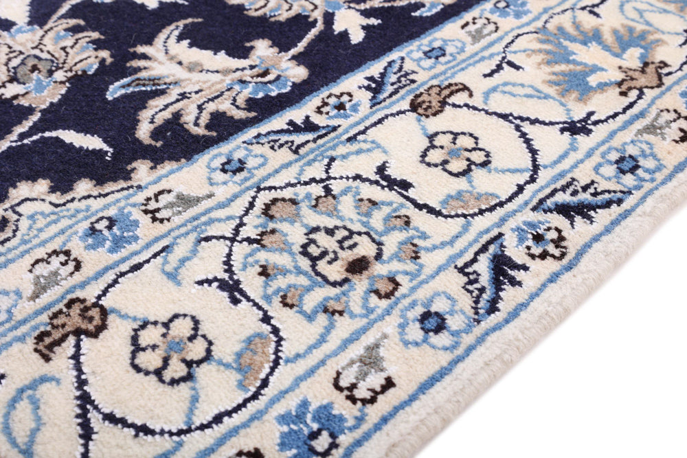 Perserteppich - Nain - 195 x 118 cm - dunkelblau