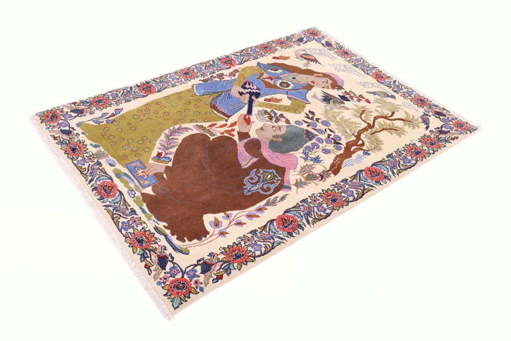 Tabriz Alfombra 150x100cm - Alfombra persa