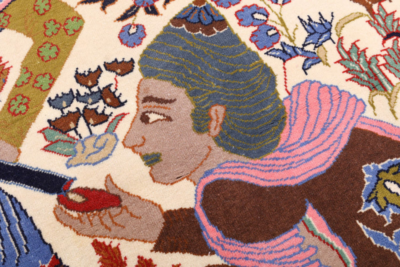 Perserteppich - Täbriz - 150 x 100 cm - mehrfarbig