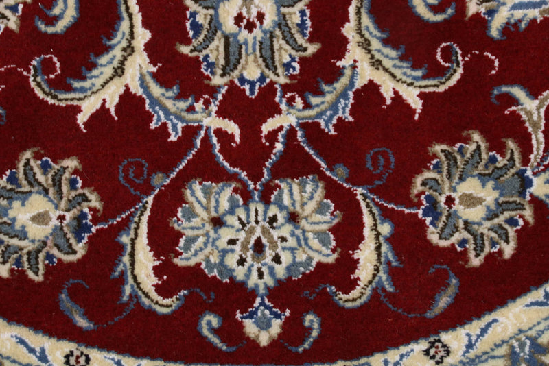 Perserteppich - Nain rund  - 150 x 150 cm - rot