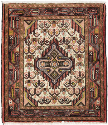 Perserteppich - Nomadic quadratisch  - 71 x 65 cm - hellbeige