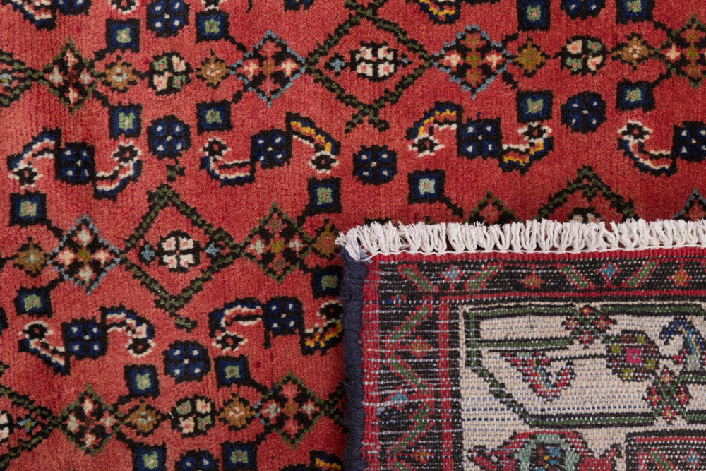 Perserteppich - Nomadic - 140 x 120 cm - dunkelrot