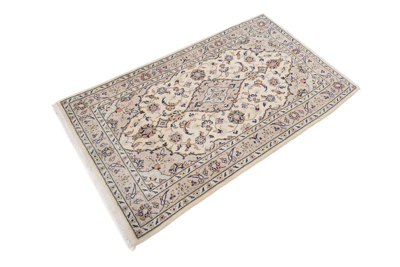 Perserteppich - Keshan - 155 x 95 cm - hellbeige