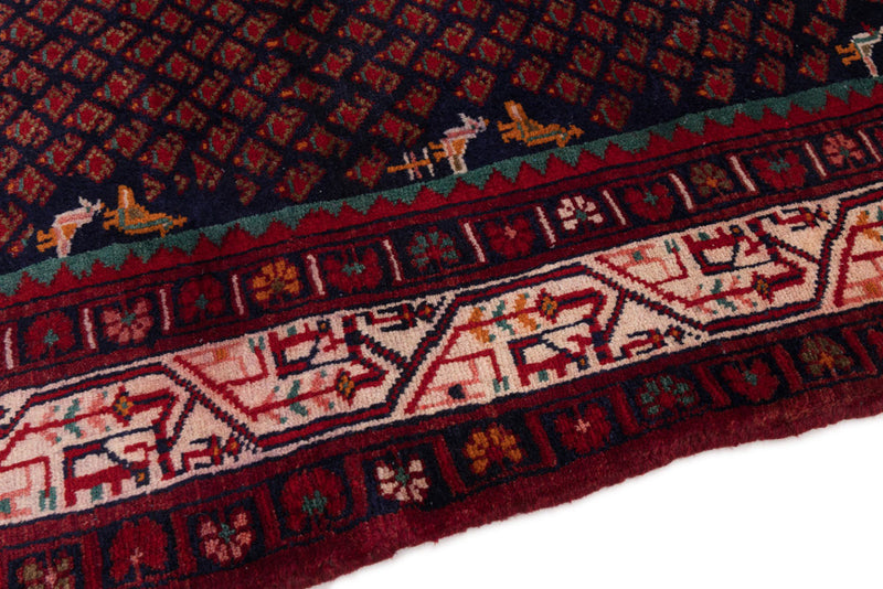 Perserteppich - Nomadic - 215 x 138 cm - dunkelrot