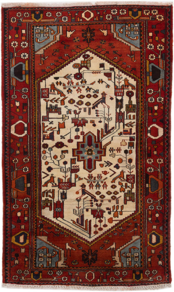 Perserteppich - Nomadic - 200 x 122 cm - beige