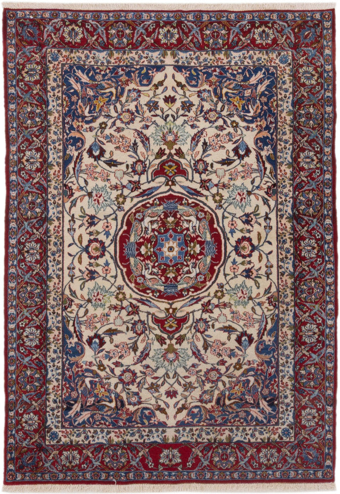 Perserteppich - Isfahan - Premium - 207 x 148 cm - creme