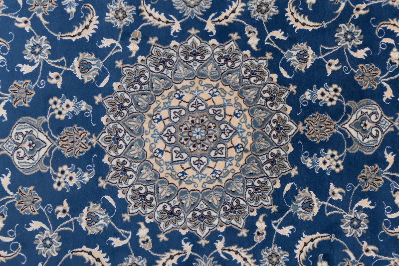 Perserteppich - Nain - 299 x 194 cm - blau
