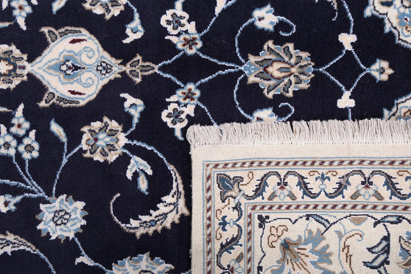 Perserteppich - Nain - 306 x 198 cm - dunkelblau