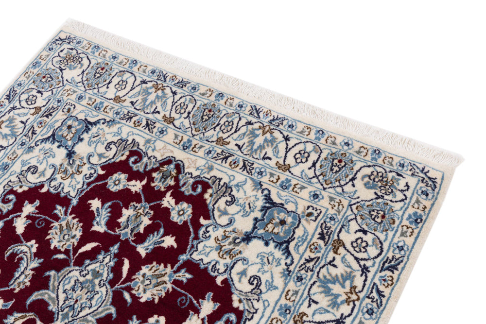 Perserteppich - Nain - 202 x 120 cm - rot