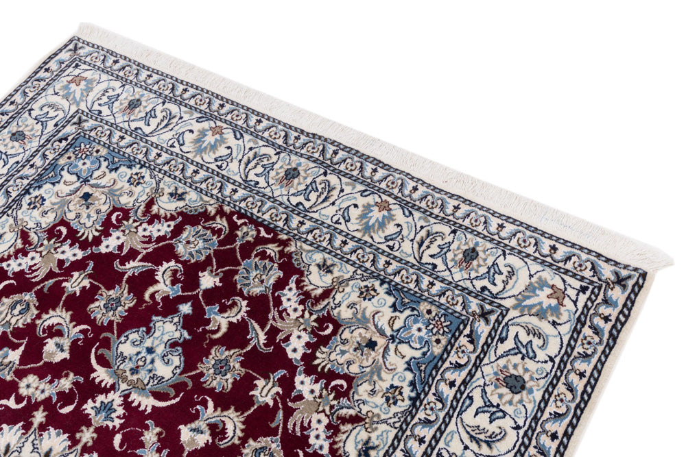 Perserteppich - Nain - 232 x 165 cm - rot