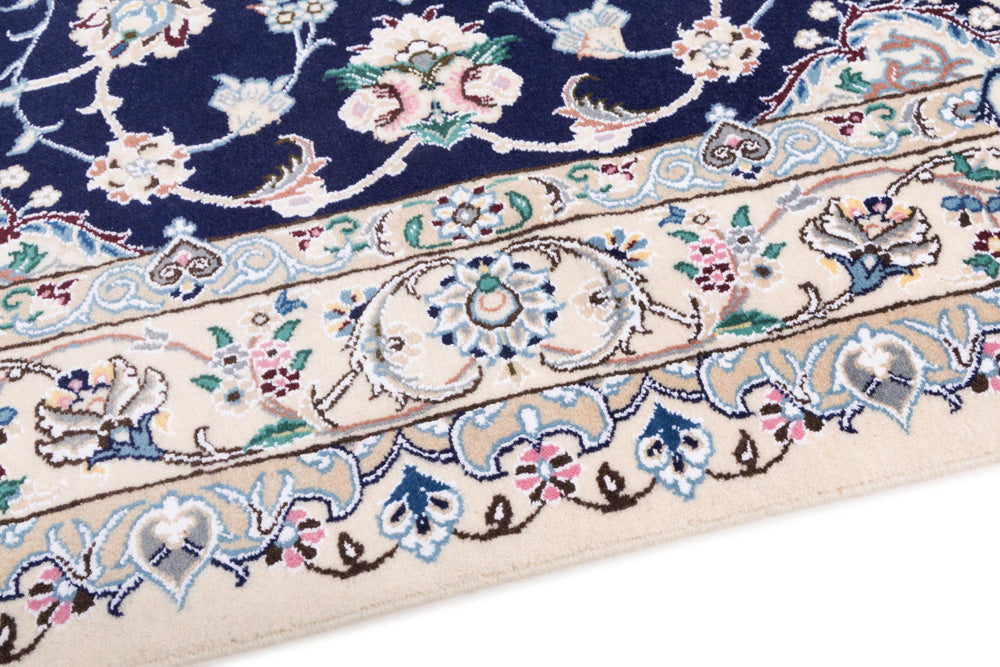 Perserteppich - Nain - 254 x 154 cm - dunkelblau