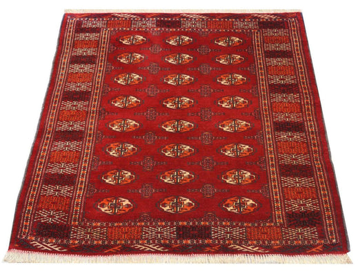 Alfombra Turkaman - 144 x 110 cm - rojo