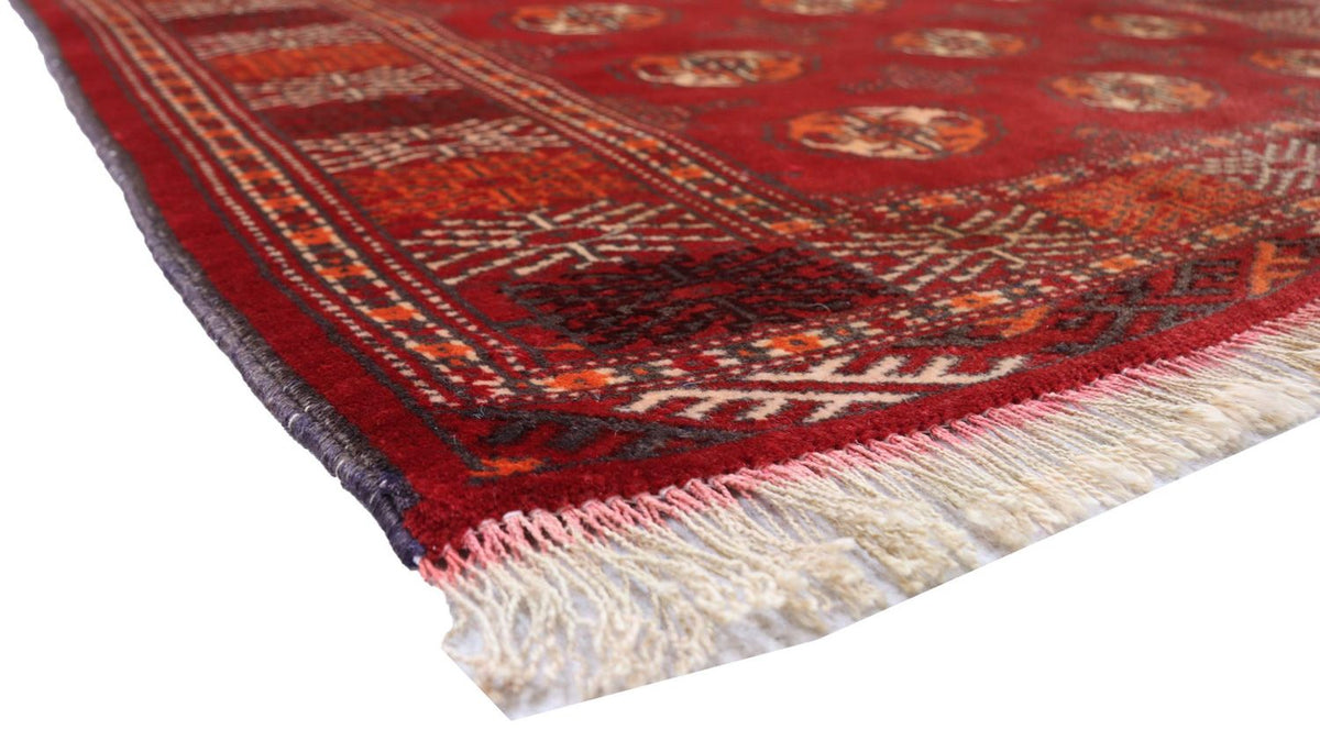 Alfombra Turkaman - 144 x 110 cm - rojo