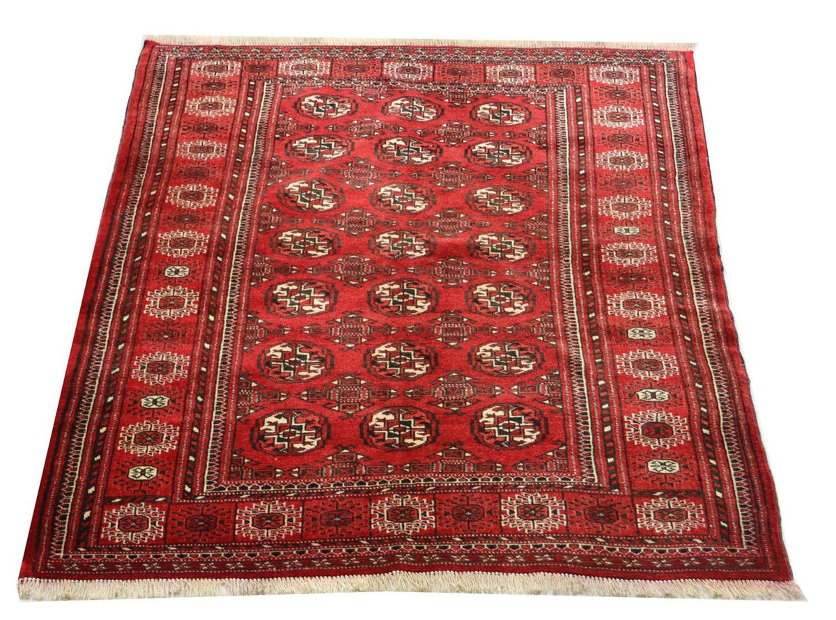 Alfombra afgana - 154 x 114 cm - rojo