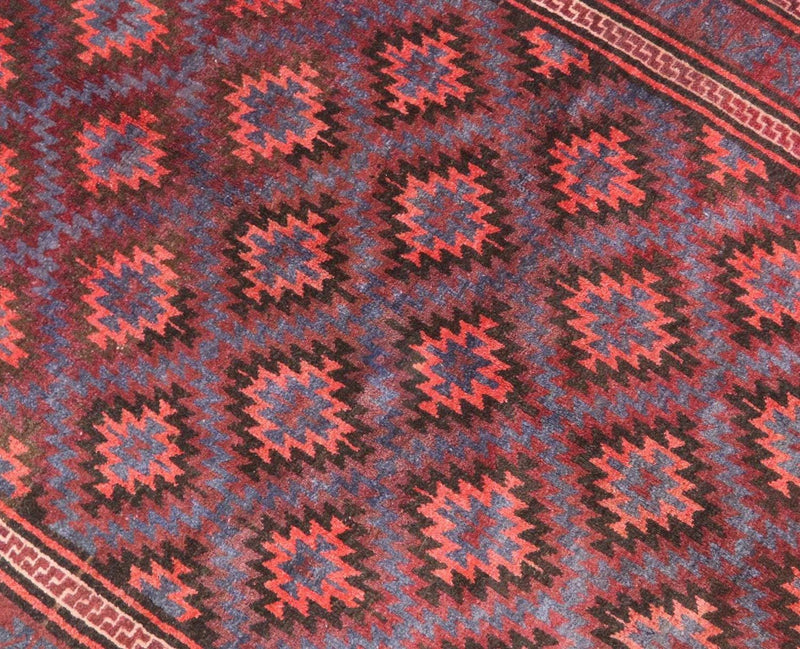 Alfombra Belutsch - 180 x 121 cm - rojo oscuro