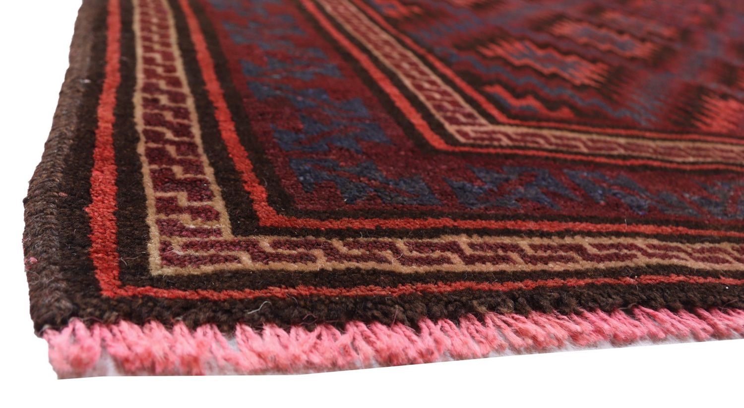 Alfombra Belutsch - 180 x 121 cm - rojo oscuro