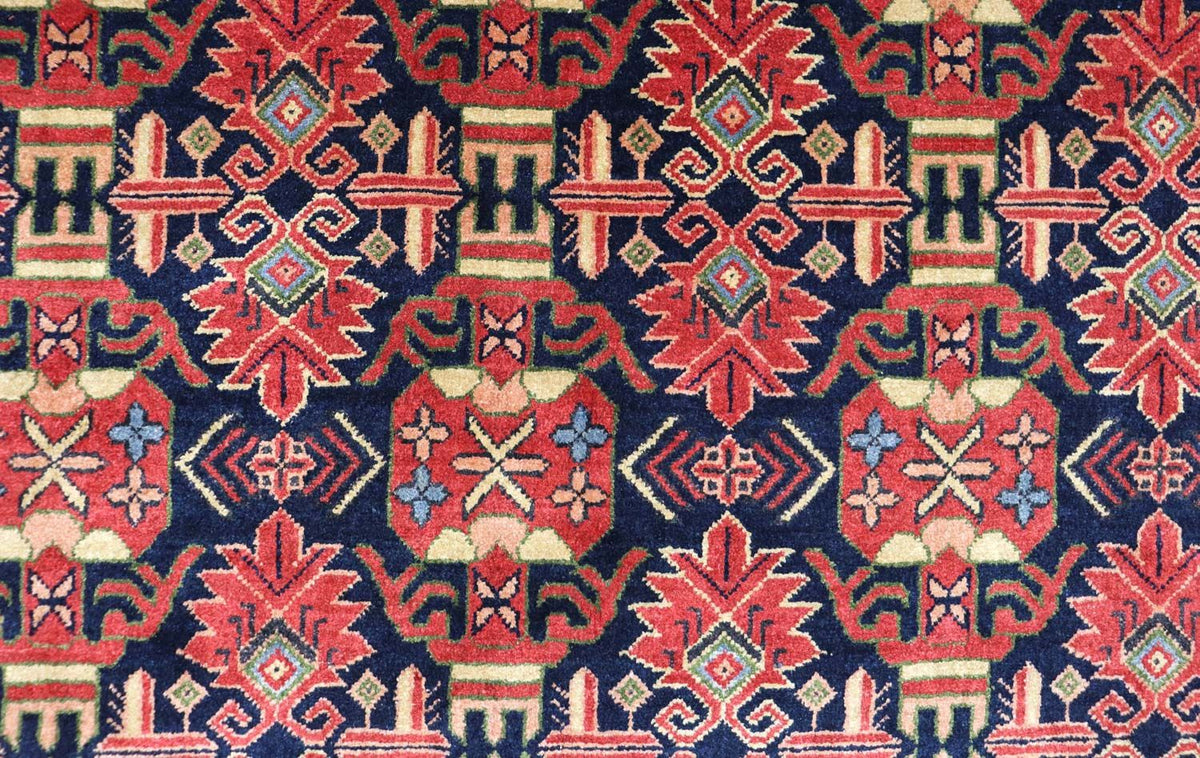 Alfombra afgana - 182 x 121 cm - rojo