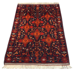 Alfombra afgana - 172 x 100 cm - rojo