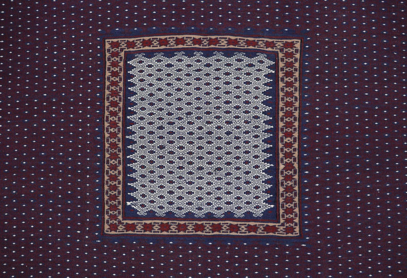 Alfombra Kelim - Oriental - 146 x 135 cm - azul