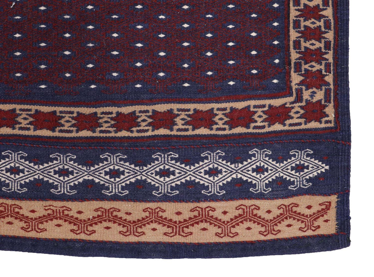 Alfombra Kelim - Oriental - 146 x 135 cm - azul