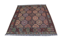 Alfombra Kelim - Oriental cuadrado  - 205 x 178 cm - azul
