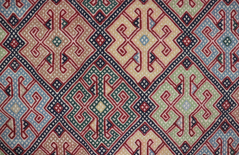 Alfombra Kelim - Oriental cuadrado  - 205 x 178 cm - azul
