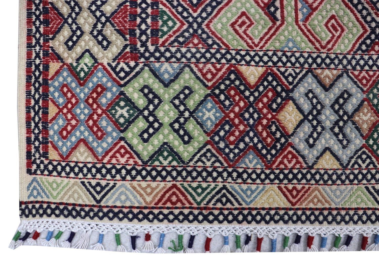Alfombra Kelim - Oriental cuadrado  - 205 x 178 cm - azul