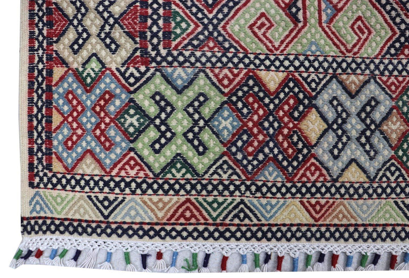 Alfombra Kelim - Oriental cuadrado  - 205 x 178 cm - azul