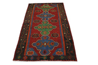 Alfombra Kelim - Oriental - 284 x 165 cm - rojo