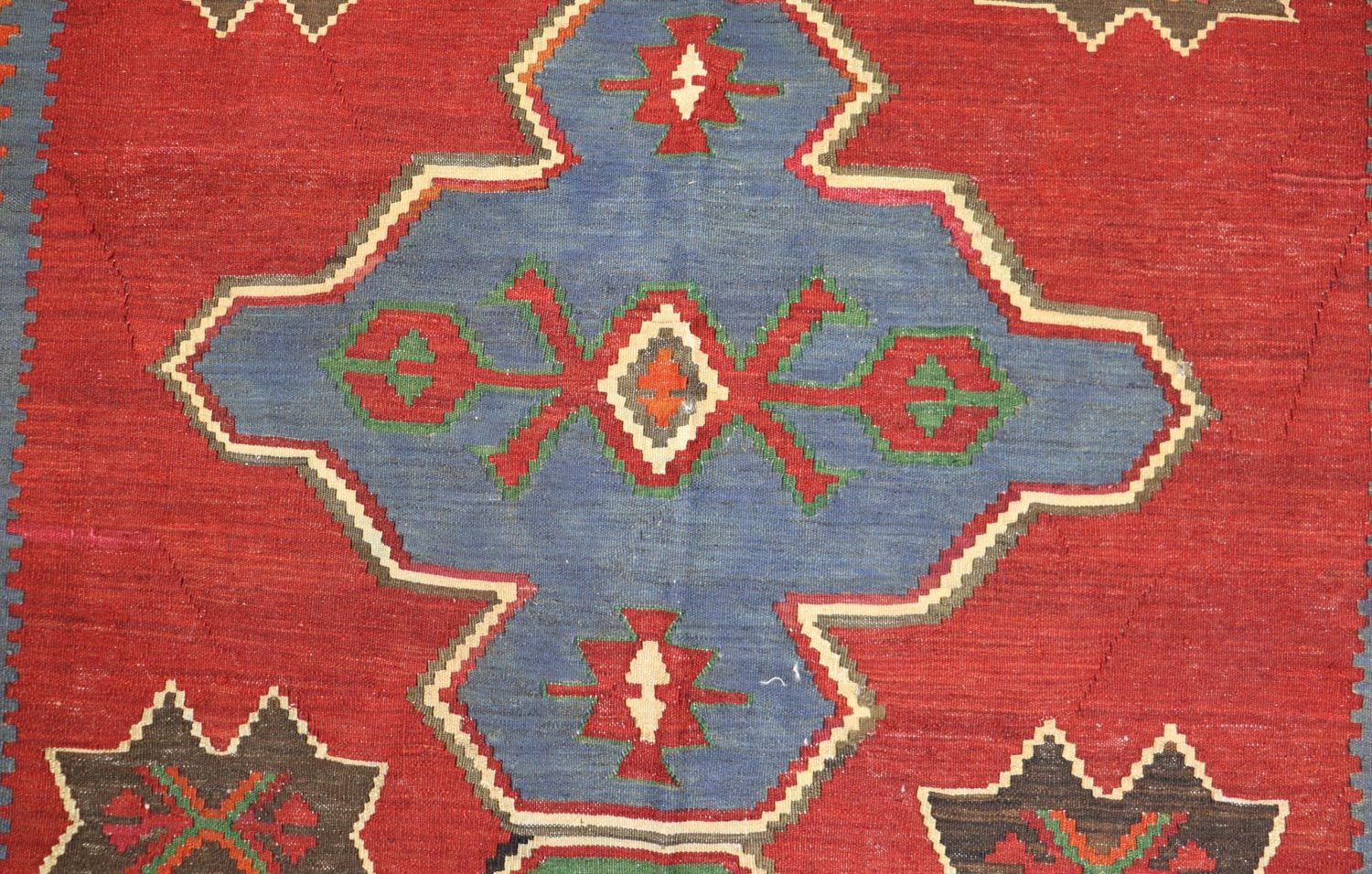 Alfombra Kelim - Oriental - 284 x 165 cm - rojo