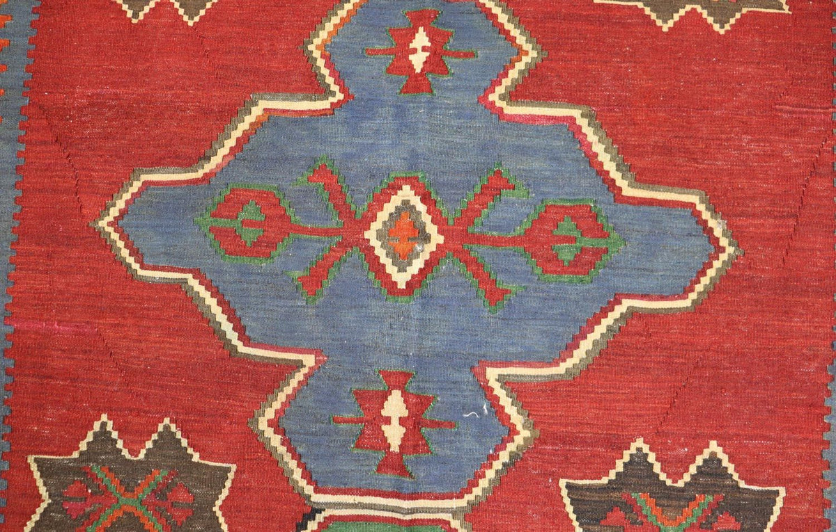 Alfombra Kelim - Oriental - 284 x 165 cm - rojo