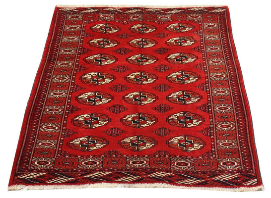 Alfombra afgana - 152 x 118 cm - rojo