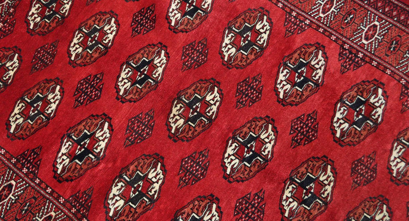 Alfombra afgana - 152 x 118 cm - rojo