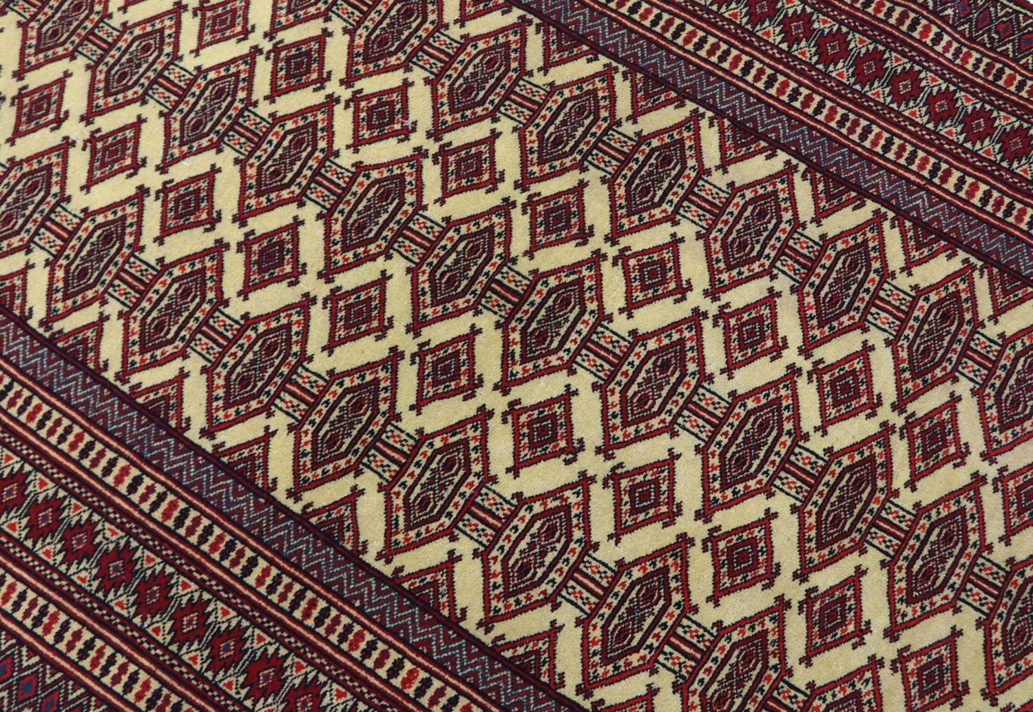 Alfombra afgana - 164 x 121 cm - rojo burdeos