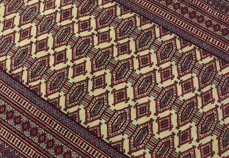 Alfombra afgana - 164 x 121 cm - rojo burdeos