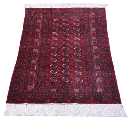 Alfombra afgana - 169 x 113 cm - rojo oscuro