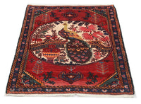 Alfombra afgana - 145 x 117 cm - rojo oscuro