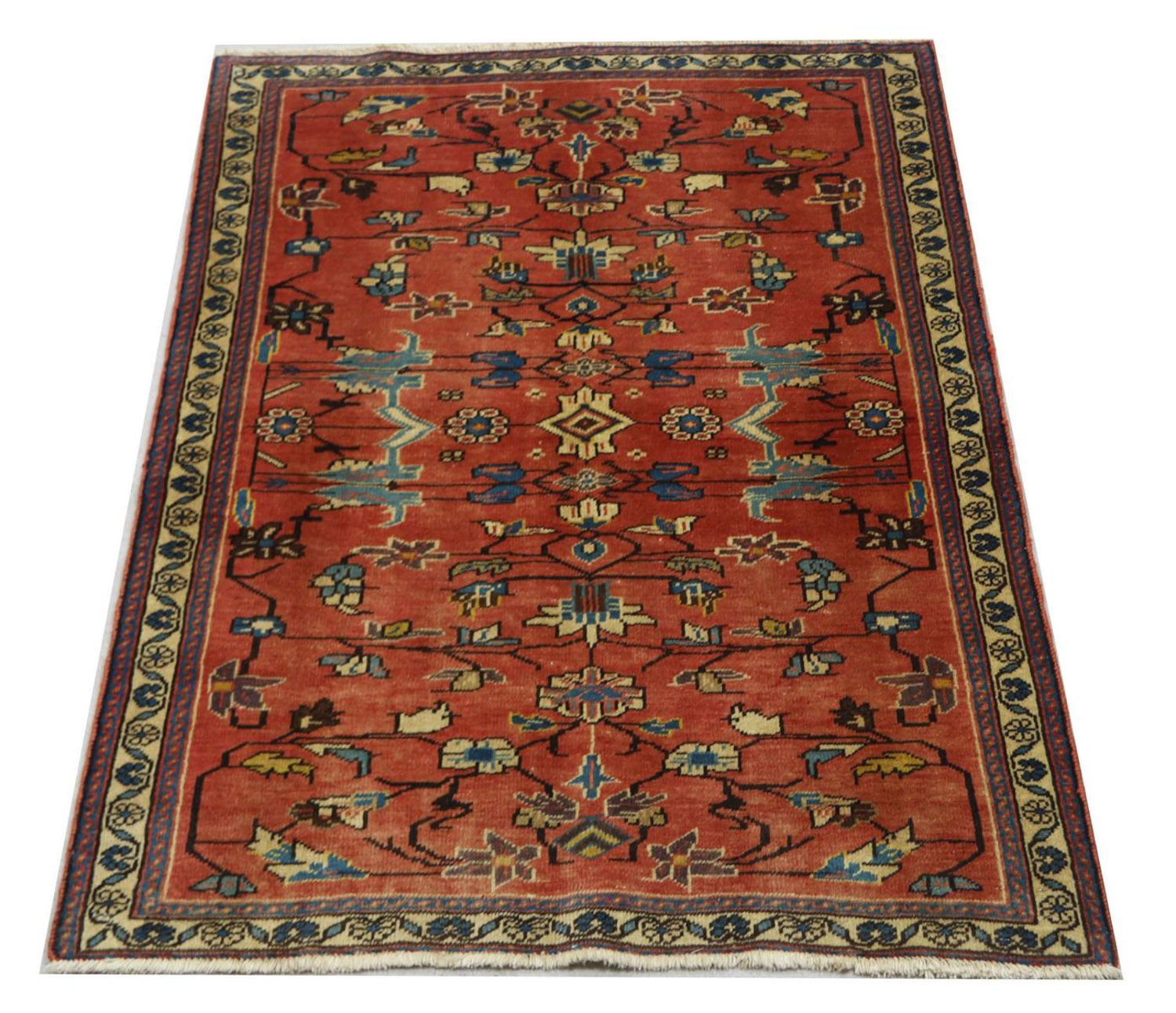 Alfombra persa - Nómada - 147 x 104 cm - óxido