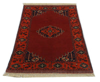 Alfombra afgana - 180 x 126 cm - rojo