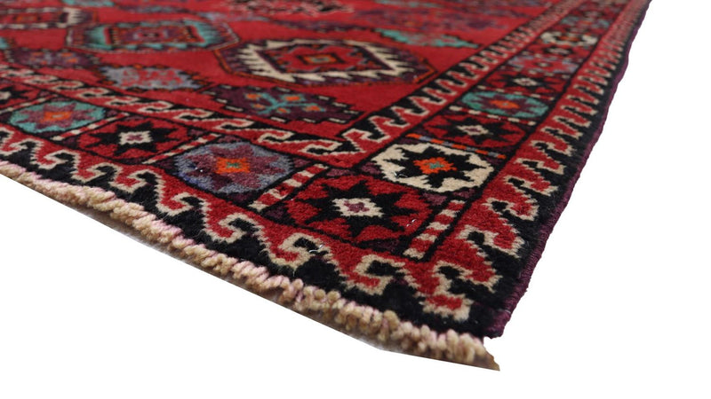 Alfombra Belutsch - 198 x 102 cm - rojo oscuro