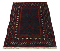 Alfombra Belutsch - 191 x 115 cm - rojo oscuro