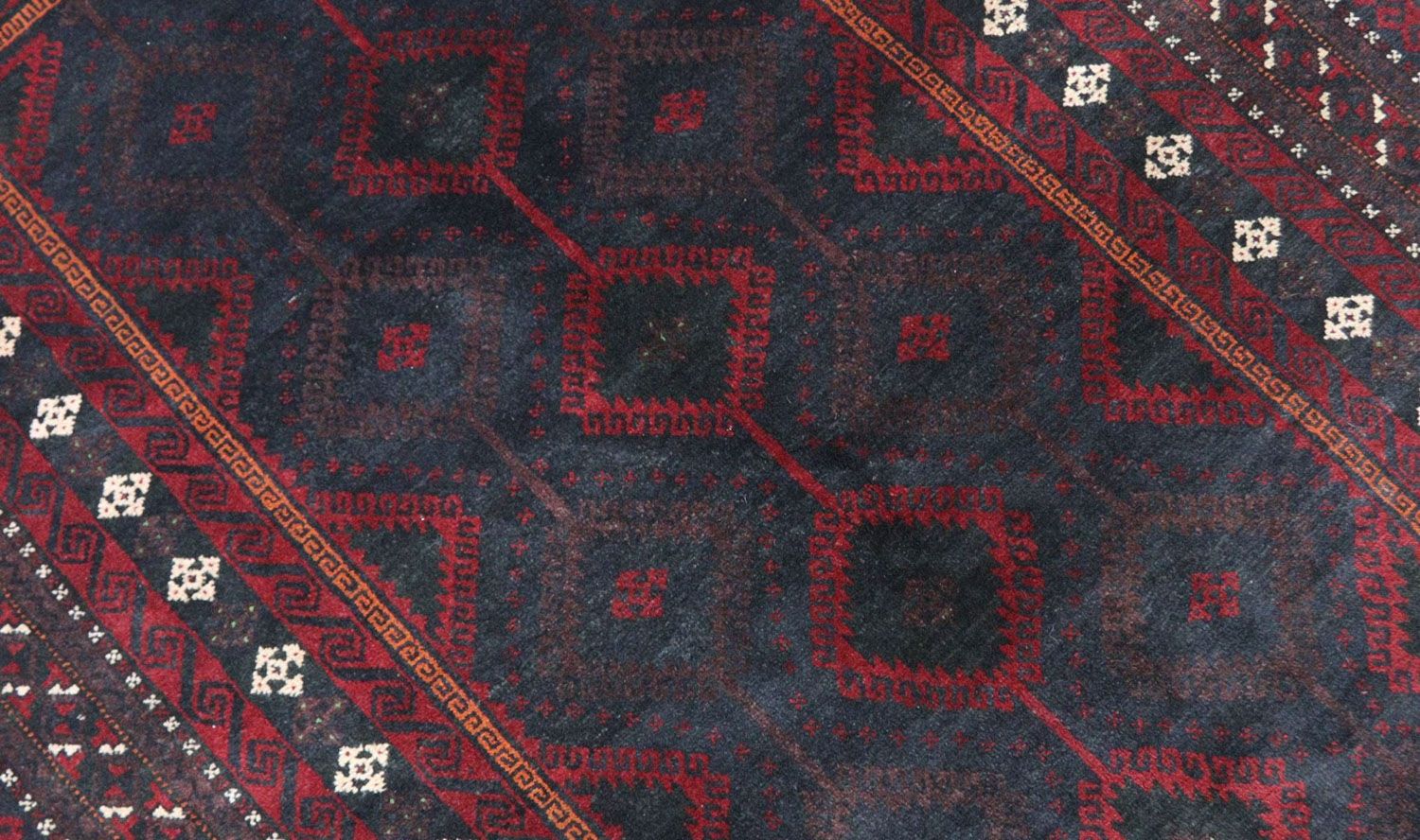 Alfombra Belutsch - 191 x 115 cm - rojo oscuro
