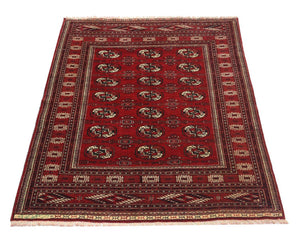 Alfombra afgana - 180 x 130 cm - rojo